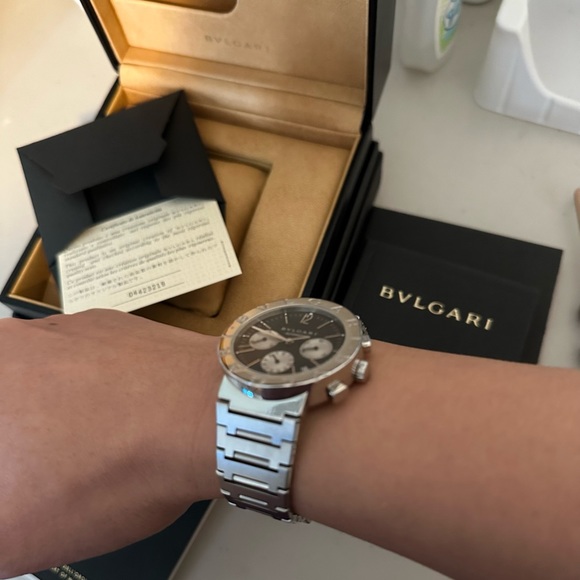Bulgari Chronograph mens watch! Like new! - Picture 4 of 4